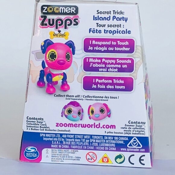 Zoomer Zupps Retriever Dusk Electra Interactive Puppy w/light, sounds New Sealed - Picture 11 of 16